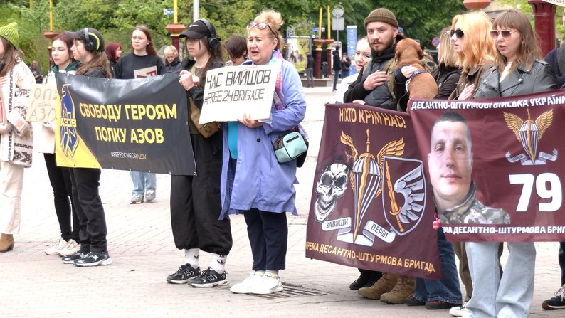 Акція на підтримку військовополонених. Івано-Франківськ, 21 квітня