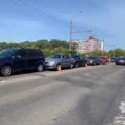 У Франківську трапилась ДТП за часті пʼятьох автівок