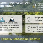 Франківців попереджають про підвищення рівнів води