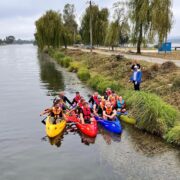 В Бурштині ветерани змагалися на каяках