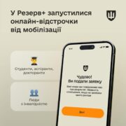 У Резерв + вже доступна послуга відстрочки від мобілізації онлайн