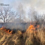 На Долинщині місцеві мешканці самотужки загасили пожежу