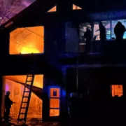 На Надвірнянщині горіло СТО