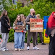 Біля драмтеатру відбулась акція на підтримку українських військовополонених