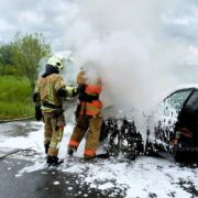 В Марківцях гасили автомобіль
